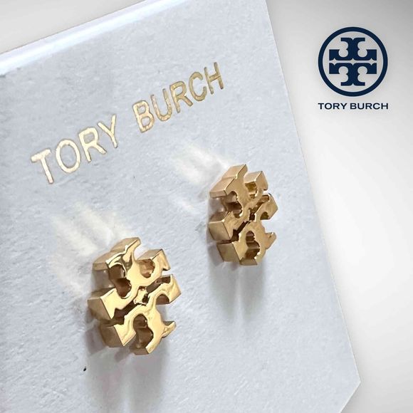 Tory Burch Jewelry - New Tory Burch Kira Gold Stud Earrings $78